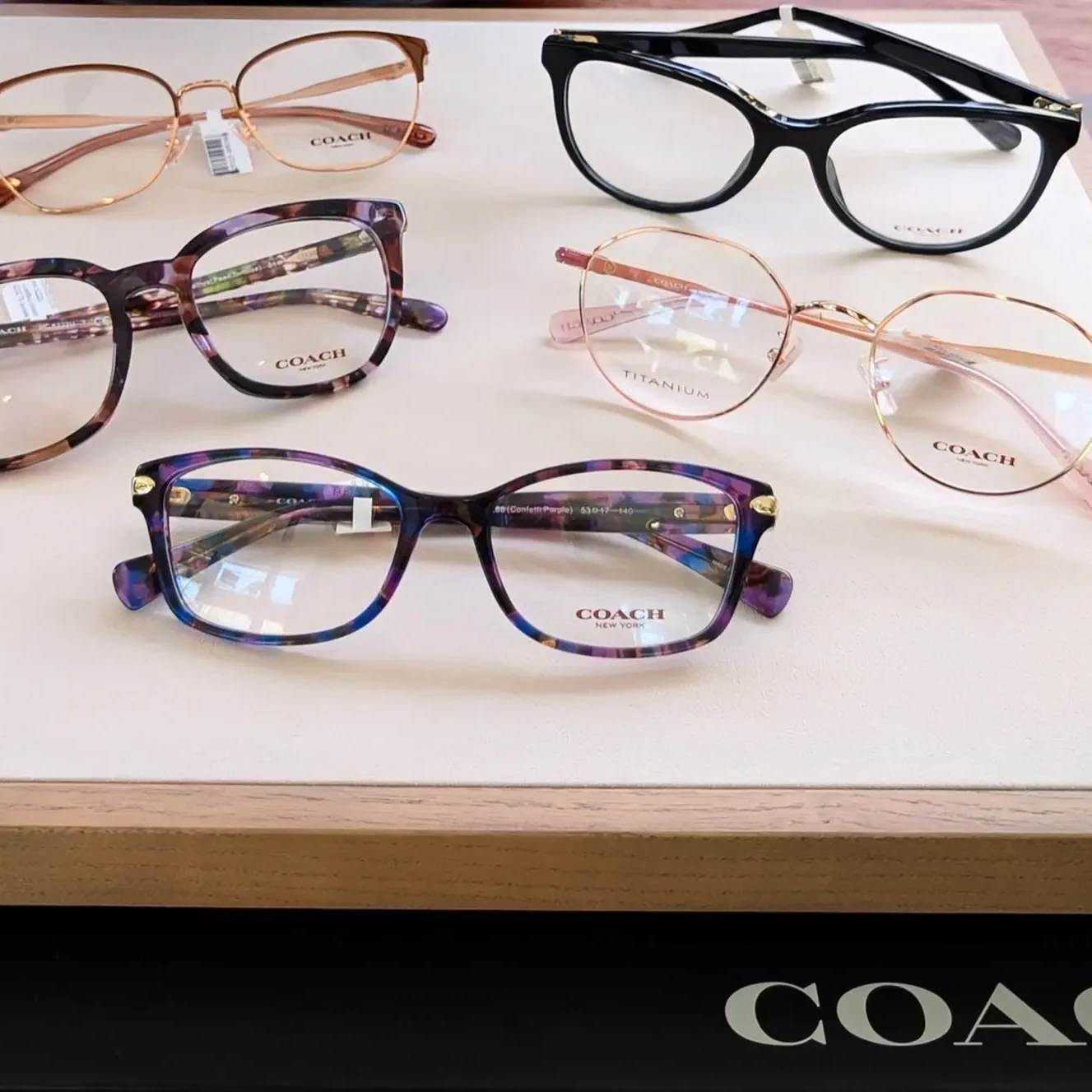 Coach designer eyeglass frames available at Focal Point Vision in Fairhope AL